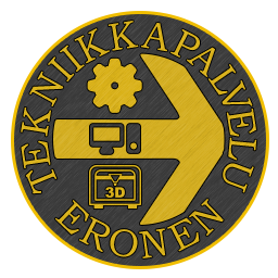 Linkki etusivulle. Kuvassa esitetty Tekniikkapalvelu Erosen logo.